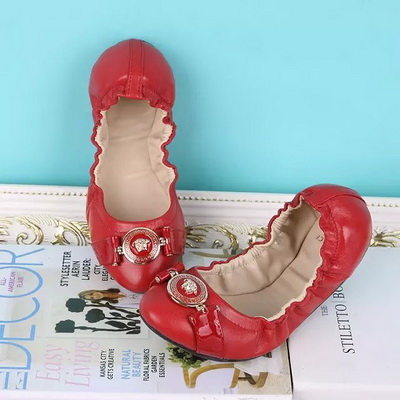 V Shallow mouth flat shoes Women--001